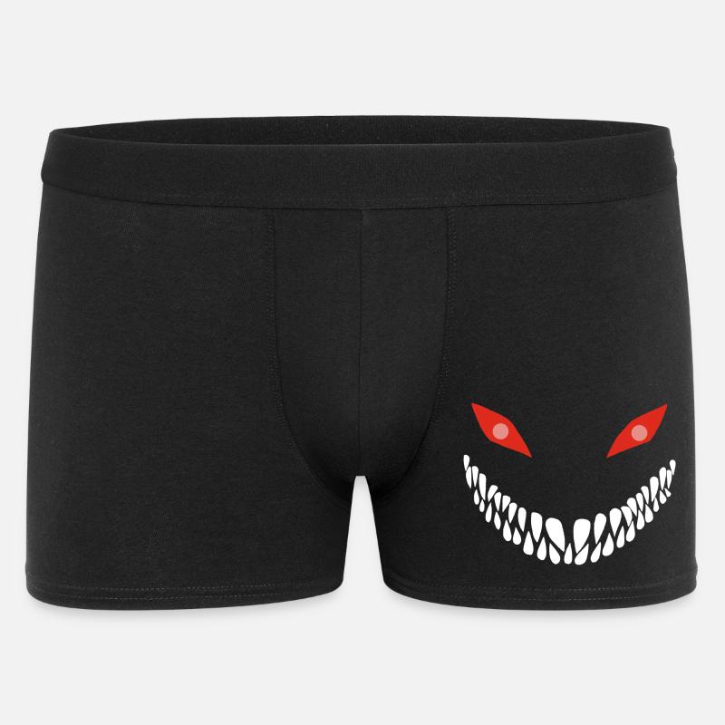 Fleischfressender Lächeln - Männer Boxer Shorts - Schwarz
