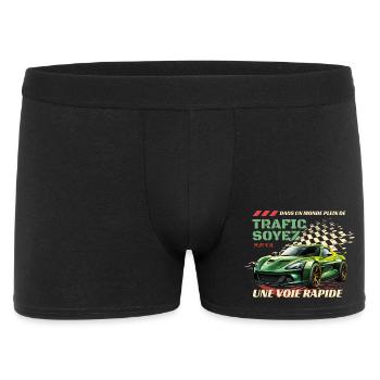 Voie Rapide Verte: Voiture Flamboyante - Boxer Homme - noir - Devant