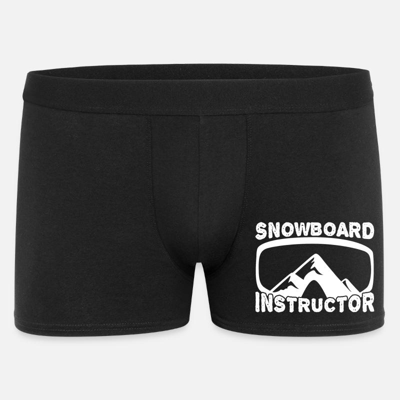 Funny Snowboard Instructor - Men's Boxer Shorts - black