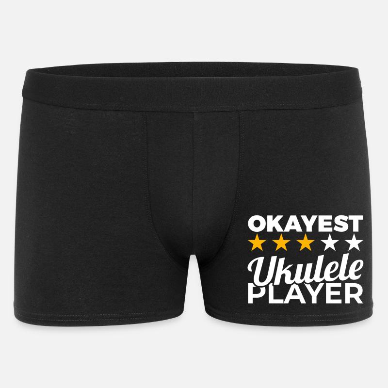 Okayest Ukulele Player - Männer Boxer Shorts - Schwarz