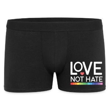 LGBT Pride Month - Love not Hate - Men's Boxer Shorts - black - Front