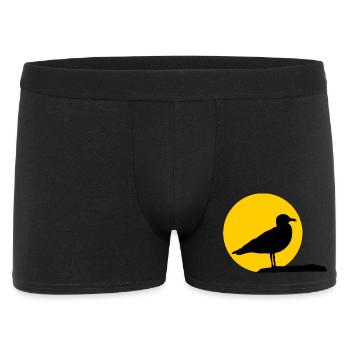 Mouette devant le soleil - Boxer Homme - noir - Devant