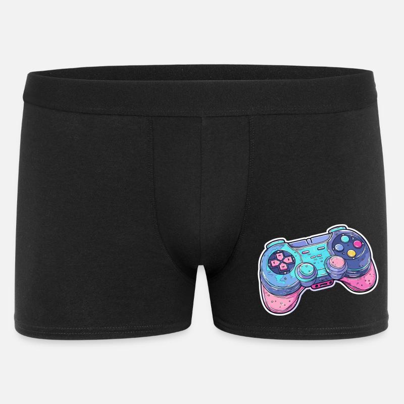 Graphismes de manette de jeu - Boxer Homme - noir