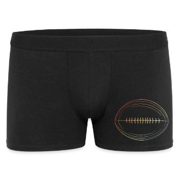 Ballon de football américain vintage - Boxer Homme - noir - Devant