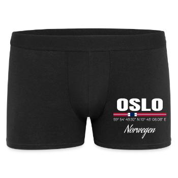 Oslo - Männer Boxer Shorts - Schwarz - Vorne