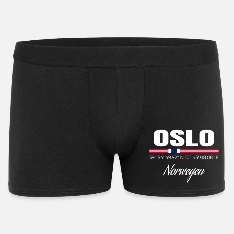 Oslo - Männer Boxer Shorts - Schwarz