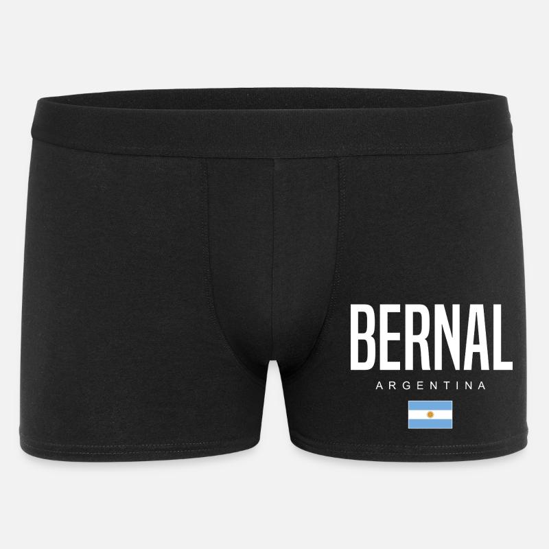 Bernal Argentinien Argentinier - Männer Boxer Shorts - Schwarz