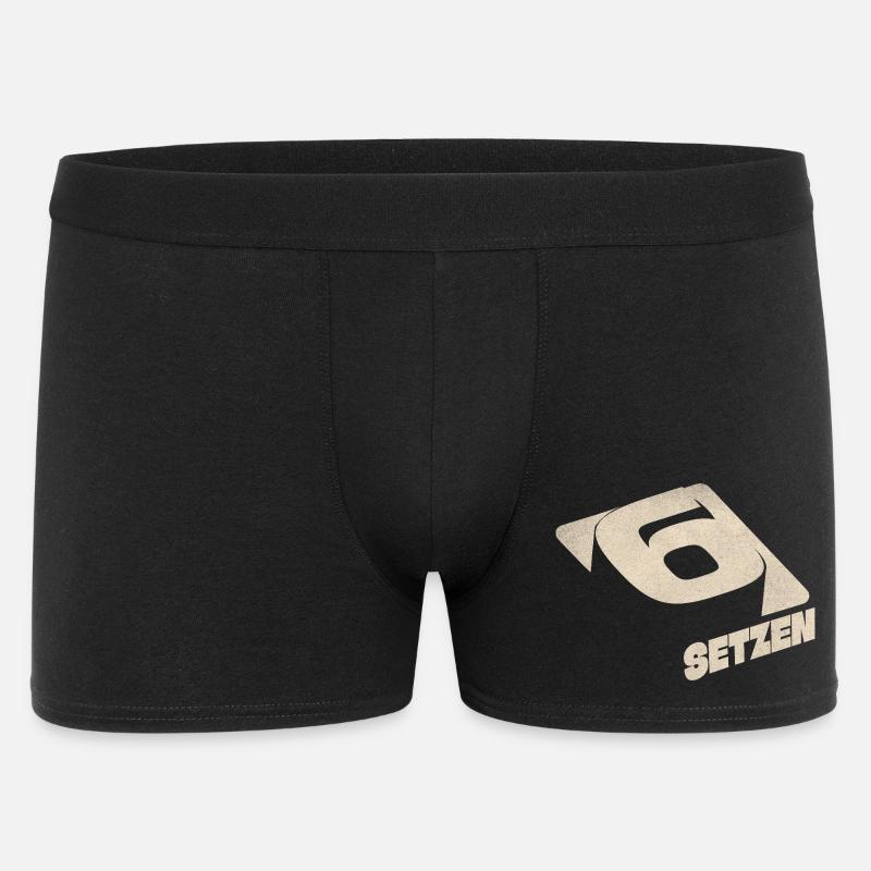 Sechs Setzen - Männer Boxer Shorts - Schwarz