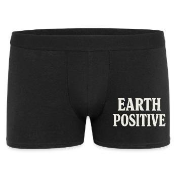 Typographie audacieuse positive pour la terre - Boxer Homme - noir - Devant