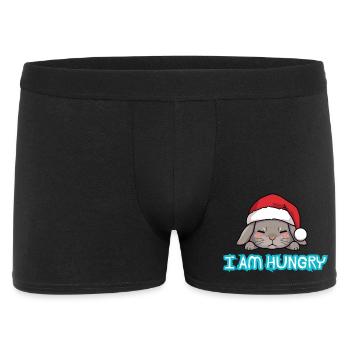 Christmas Gourmet Bunny - Men's Boxer Shorts - black - Front