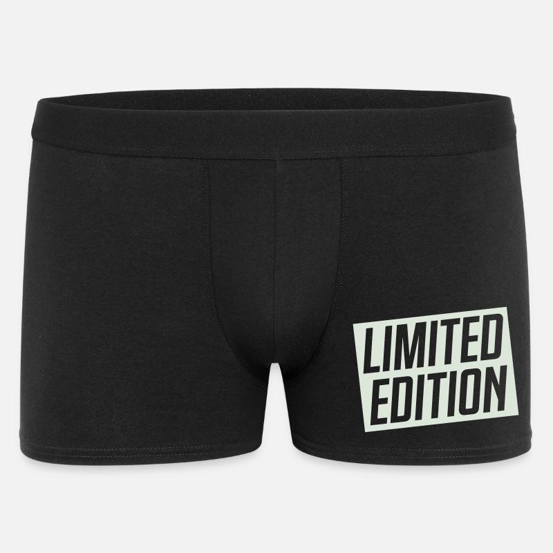 Limitierte Auflage Stempeldesign - Männer Boxer Shorts - Schwarz