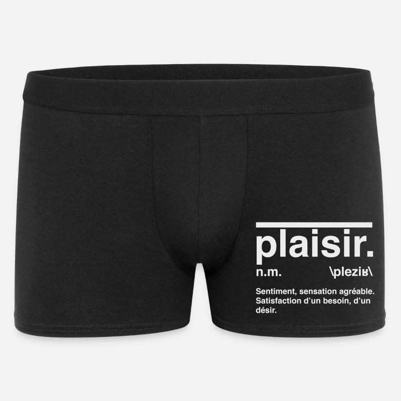 Pleasure Definition Dictionary Style - Männer Boxer Shorts - Schwarz