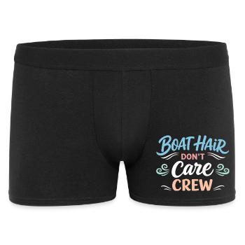Seehaare Kümmern Sich Nicht Um - Männer Boxer Shorts - Schwarz - Vorne