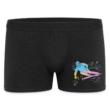Alpine skiing Winter sports Nordic skiing - Men's Boxer Shorts - black - Front