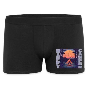 Campeur heureux - Boxer Homme - noir - Devant