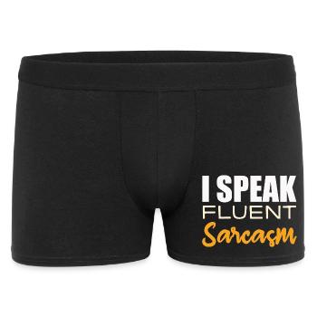 Je parle couramment le sarcasme - Boxer Homme - noir - Devant