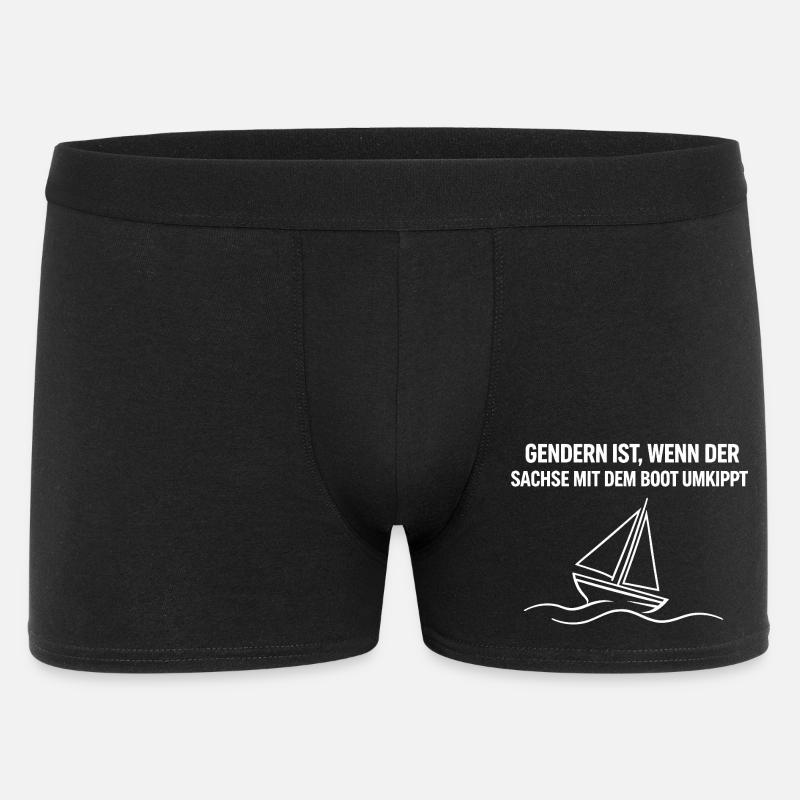 Gendern Sachse Boot - Männer Boxer Shorts - Schwarz