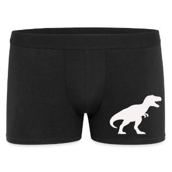 Dino Silhouette Tyrannosaurus Rex - Men's Boxer Shorts - black - Front