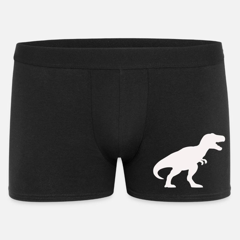 Dino Silhouette Tyrannosaurus Rex - Boxer da uomo - nero