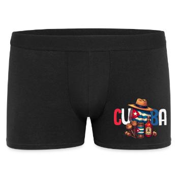 Cuba Pride & Home - Cuba Flag Design - Men's Boxer Shorts - black - Front