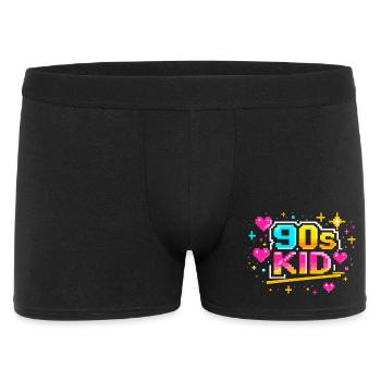Pixelkid Neon Rétro des années 90 - Boxer Homme - noir - Devant