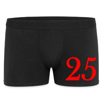25. 25 YEARS. 25th ANNIVERSARY. 25 YEARS ANNIVERSARY. - Men's Boxer Shorts - black - Front
