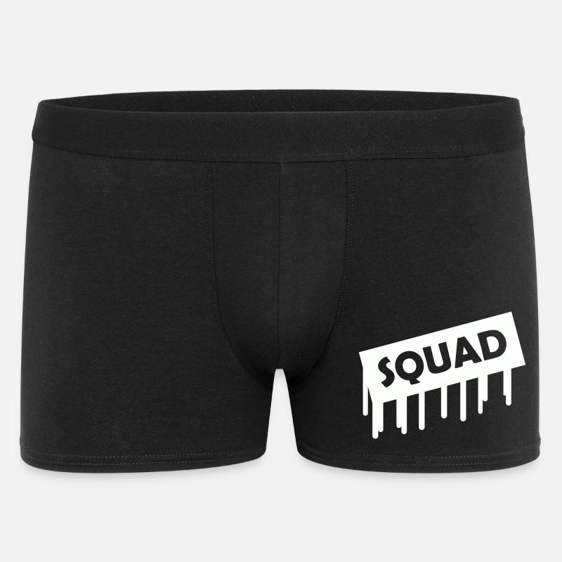 squad- - Männer Boxer Shorts - Schwarz