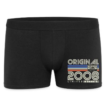 2008 Vintage Vintage Retro Birthday Gift - Men's Boxer Shorts - black - Front