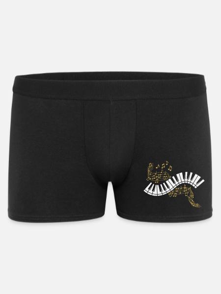Klavier Noten Piano Musik Pianist Musiker Keyboard - Männer Boxer Shorts - Schwarz
