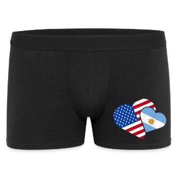 Argentinien Amerika Argentinisch Amerikanisch USA - Männer Boxer Shorts - Schwarz - Vorne