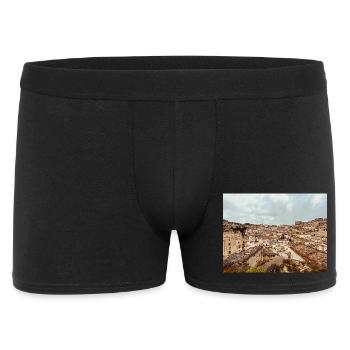 Stone maze towns - Men's Boxer Shorts - black - Front