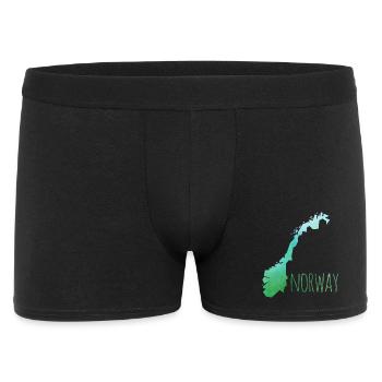 norway - Männer Boxer Shorts - Schwarz - Vorne