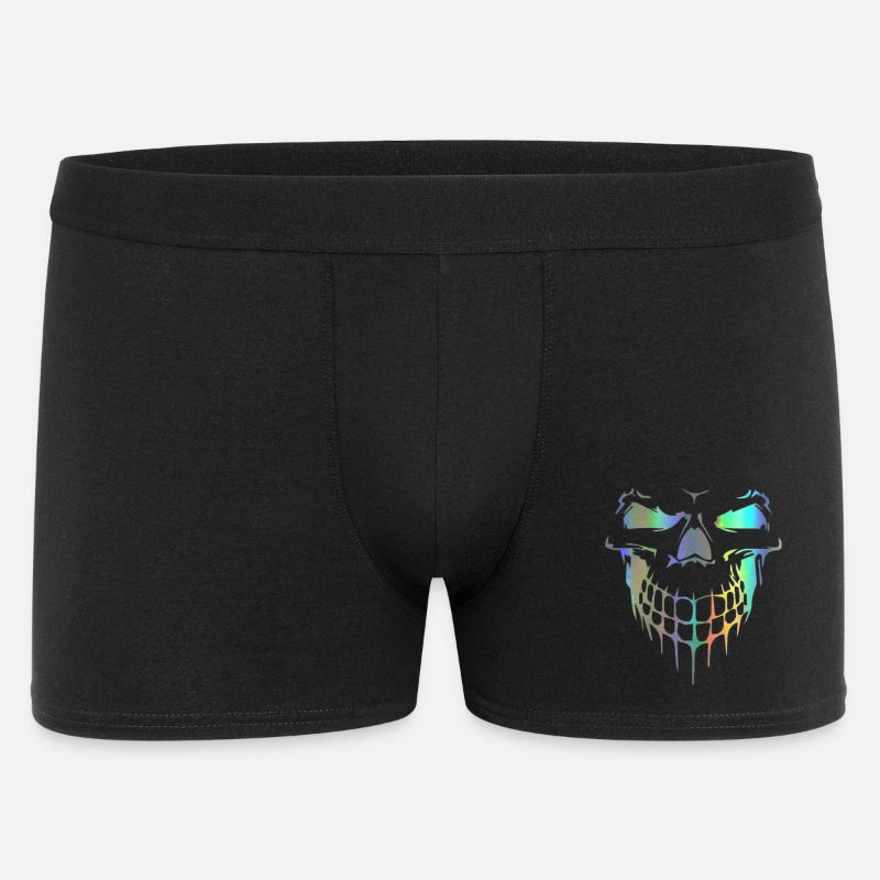 Totenkopf - Männer Boxer Shorts - Schwarz