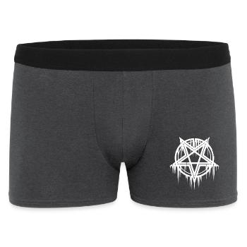 Satanic pentagram - Men's Boxer Shorts - charcoal grey - Front