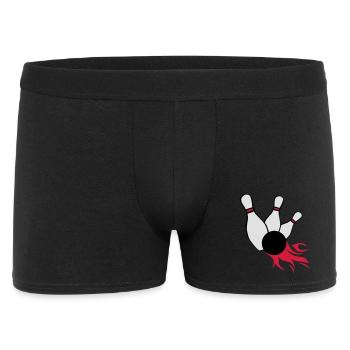 kegeln bowling - Männer Boxer Shorts - Schwarz - Vorne