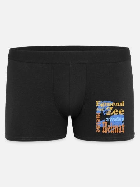 Egmond aan Zee - Männer Boxer Shorts - Schwarz