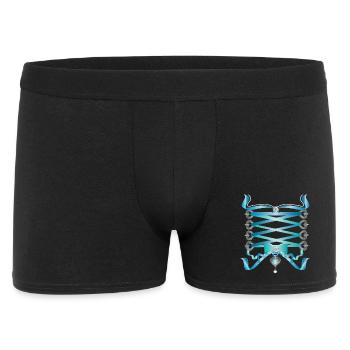 Dirndl Cordons avec des costumes bleus style - Boxer Homme - noir - Devant