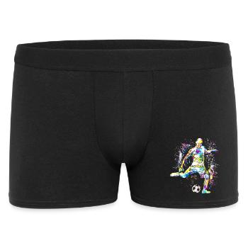 Football - Joueur de football Cristiano - Coloré - Boxer Homme - noir - Devant