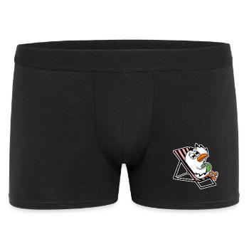 Seagull on the beach - Men's Boxer Shorts - black - Front