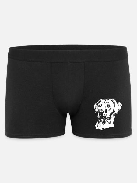 Rhodesian Ridgeback head "Black Edition" - Men's Boxer Shorts - black