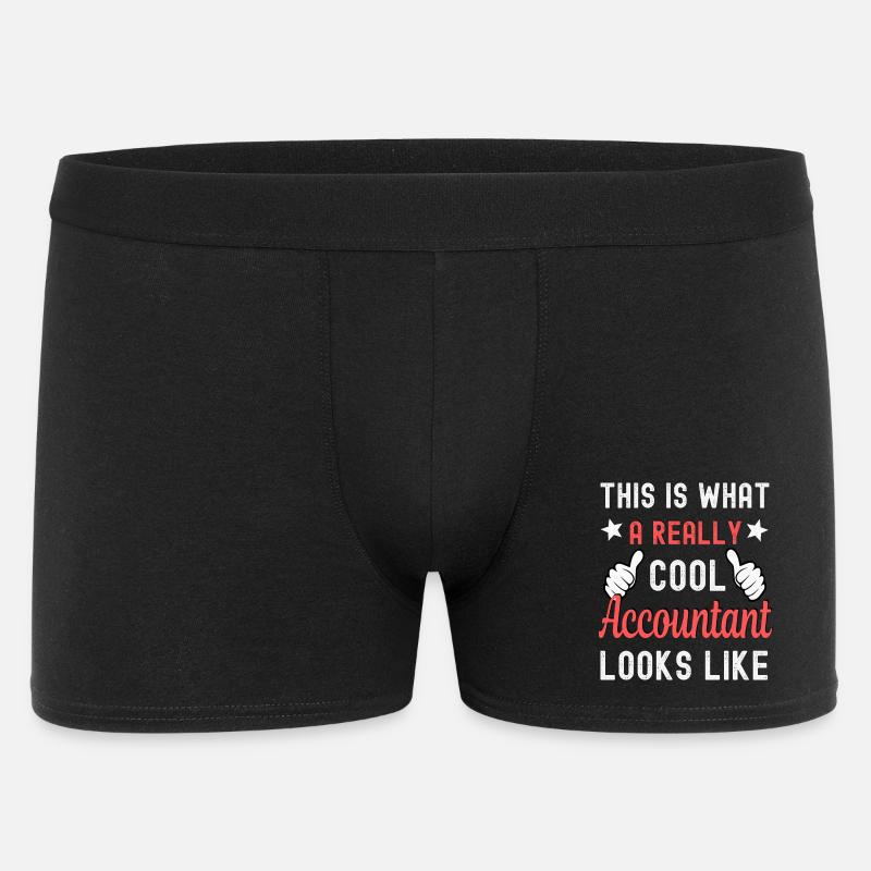 Comptable comptable - Boxer Homme - noir