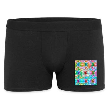 Boîte vibrante et motif de lumière abstrait - Boxer Homme - noir - Devant