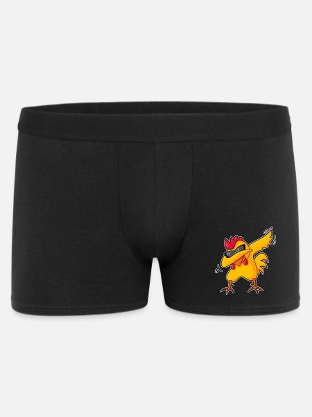 Funny Dabbing Chicken Cool Farm Animal Farm Humor - Men's Boxer Shorts - black