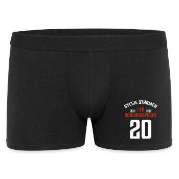 SYLTJE STØRMER - 9€ Ticket Sylt - Ich war dabei - Männer Boxer Shorts - Schwarz - Vorne