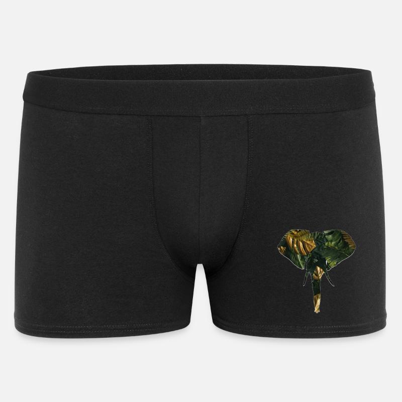 Éléphant dans la jungle - Boxer Homme - noir