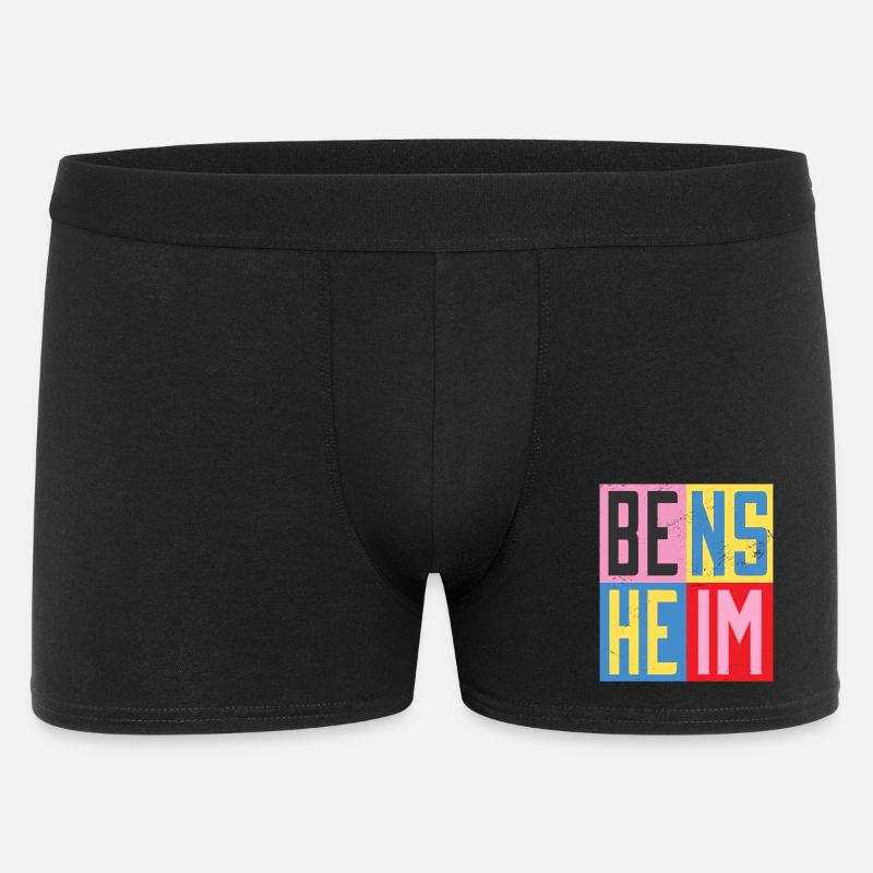 Bensheim Städte Design - Männer Boxer Shorts - Schwarz