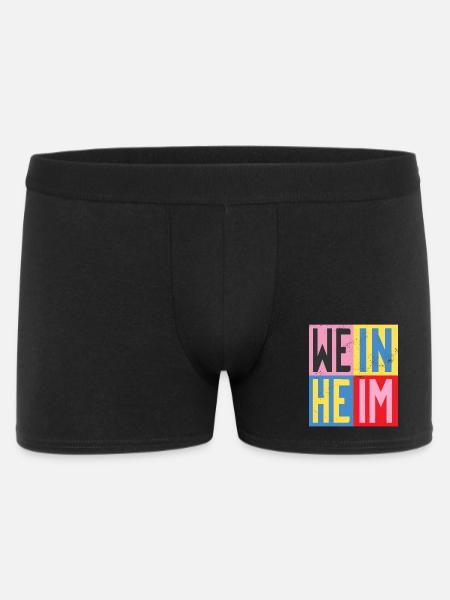 Weinheim Design - Männer Boxer Shorts - Schwarz