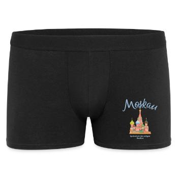 Moskau, Basilius Kathedrale, Roter Platz Russland - Männer Boxer Shorts - Schwarz - Vorne