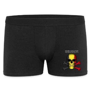 Skull Jolly Roger Pirate Flag Belgique R6Z - Men's Boxer Shorts - black - Front