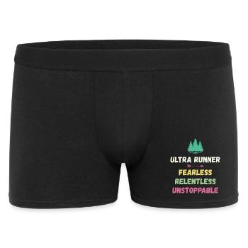 Ultra Runnner - Fearless. Relentless. Unstoppable. - Men's Boxer Shorts - black - Front